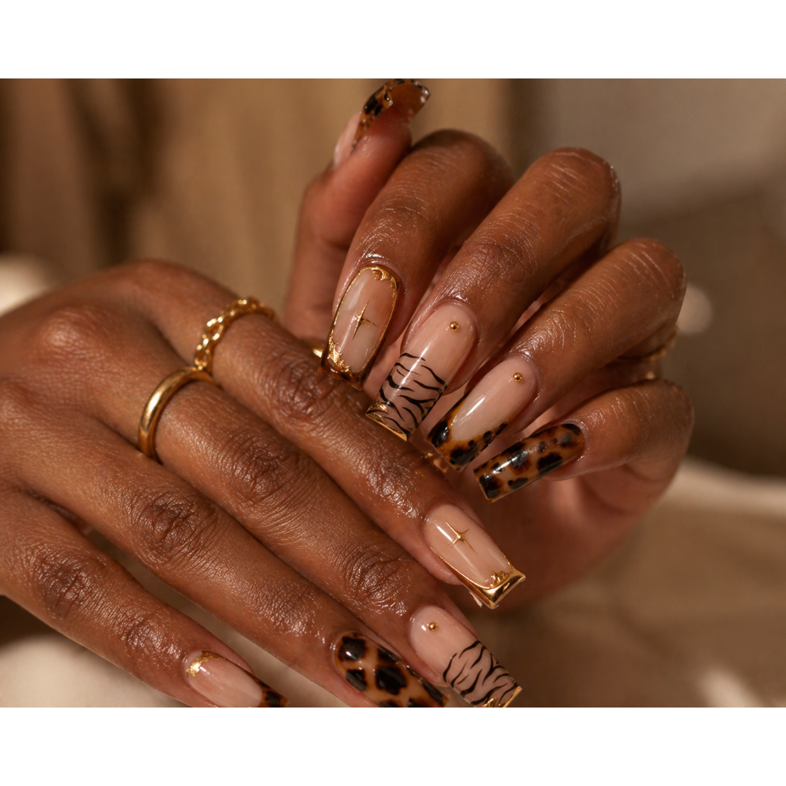 Savanna Glow French Tips