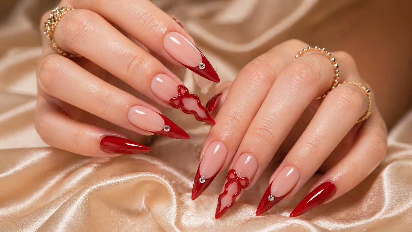 Crimson Bow Dripping Tips