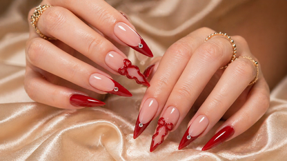 Crimson Bow Dripping Tips