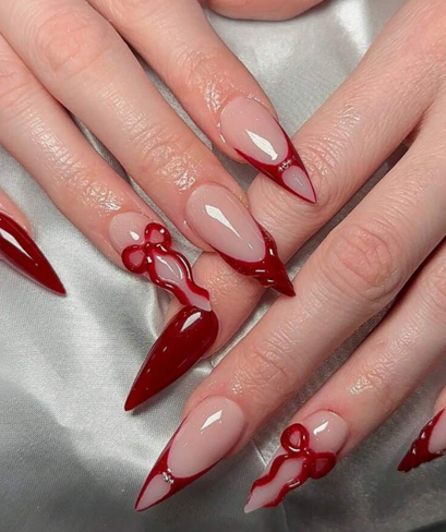 Crimson Bow Dripping Tips