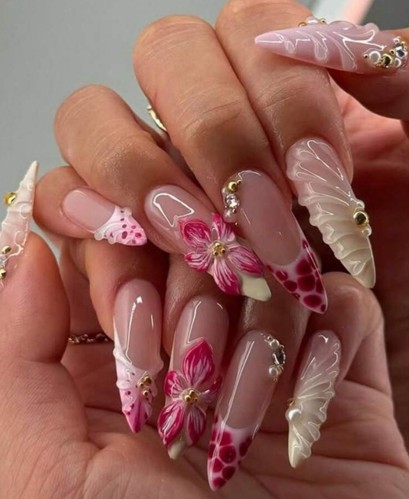 Pink Butterfly Bloom